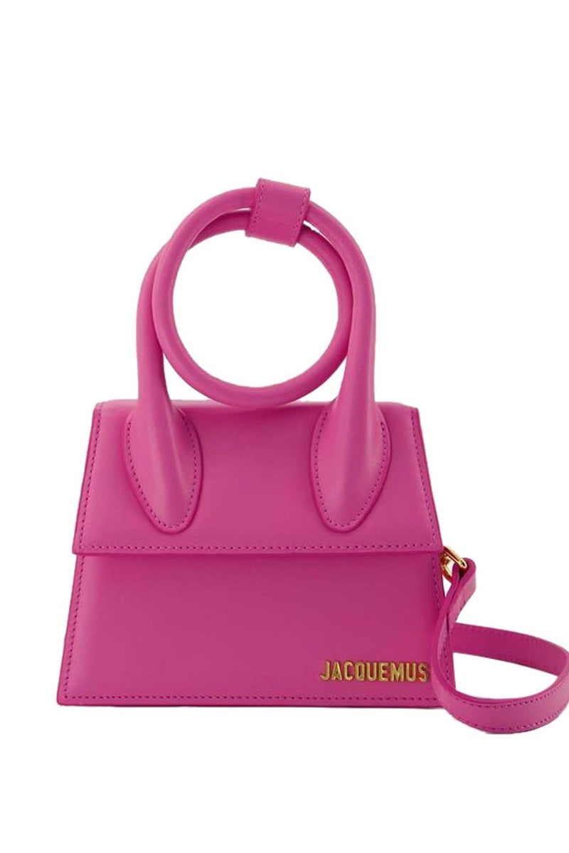 JACQUEMUS Le Chiquito Noeud tote bag with crossbody strap top handle Magnetic flap closure - Image 1
