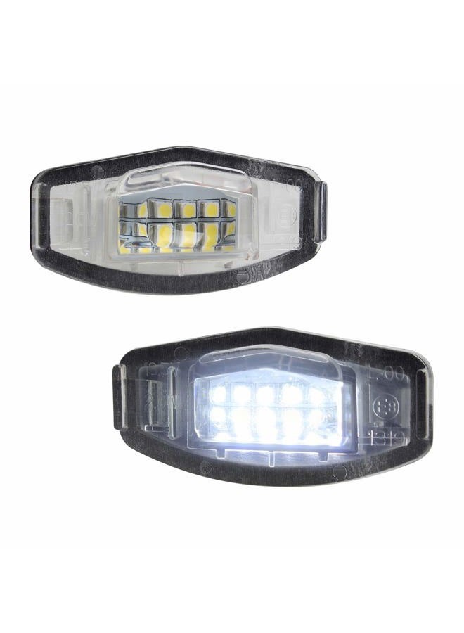 NDRUSH LED License Plate Light Tag Lights Compatible with Honda Accord Civic Sedan Odyssey Pilot Acura, 6000K White, Pack of 2 - Image 1