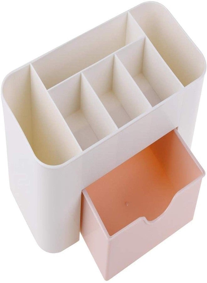 VEDHAK Cosmetics Storage Box Plastic Storage Box Makeup and Organizer Drawer Random Colour Multi Functional Desktop Cosmetic Drawer Type Box Case Holder Brush Pen Jewelry Saving Space (Plastic) - Image 2