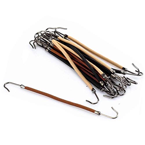 BinaryABC Ponytail Hooks Holder Bungee Bands,18Pcs - Image 1