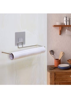 AMEEDARSHAN Ameedarshan Toilet Paper Holder Tissue roll Paper Towel Holder Stainless Steel Washable Stick Hook Rack Bathroom Storage Accessories Wall Mounted Pack of 1  - Image 5