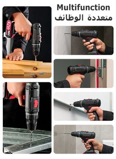 Mi VAZA Cordless Electric Drill Kit - 42V Impact Drill with 2 Batteries - Rechargeable Screw Driver - Multifunctional Hammer Drill - Home Tool Kit  - Image 2