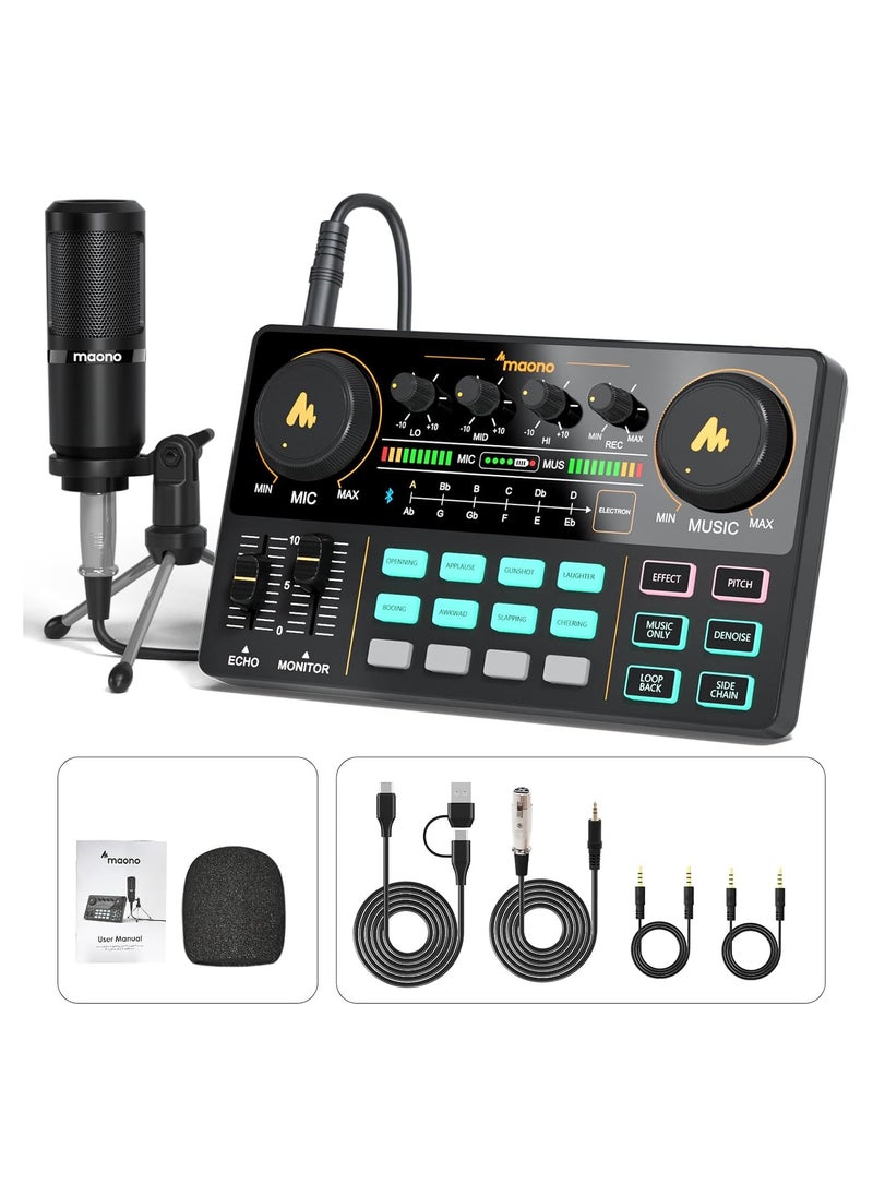 Maono - Lite AU-AM200S1 Starter Bundle Portable All-In-One Podcast Production Studio - Image 1