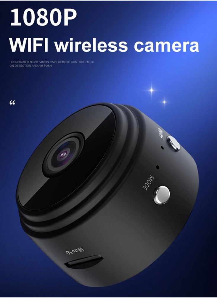 Generic - Mini WiFi Camera A9 Mini Camera APP Remote Monitor Home Security 1080P Camera IR Wireless Camera Home Cam with Night Vision and Motion Detection for Indoor and Outdoor - Image 1