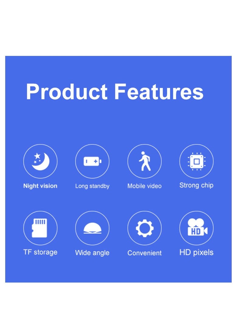 Generic - Mini WiFi Camera A9 Mini Camera APP Remote Monitor Home Security 1080P Camera IR Wireless Camera Home Cam with Night Vision and Motion Detection for Indoor and Outdoor - Image 1