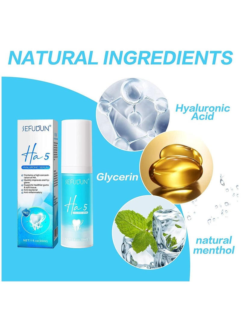 Sefudun - Tooth Soap Teeth Cleansing Serum Tooth Whitening Enamel Care Toothpaste Stains Colour Corrector Teeth Whitening Sensitive Teeth Serum 30ml (Blue) - Image 1