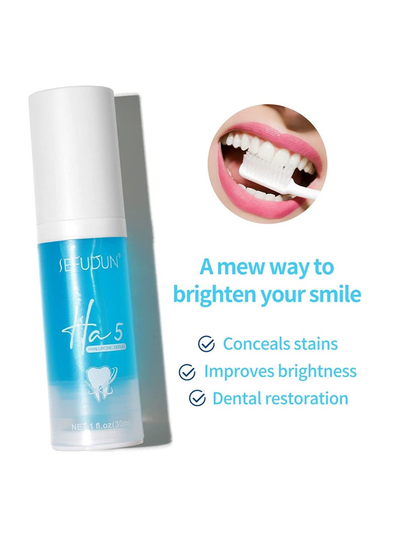 Sefudun - Tooth Soap Teeth Cleansing Serum Tooth Whitening Enamel Care Toothpaste Stains Colour Corrector Teeth Whitening Sensitive Teeth Serum 30ml (Blue) - Image 1