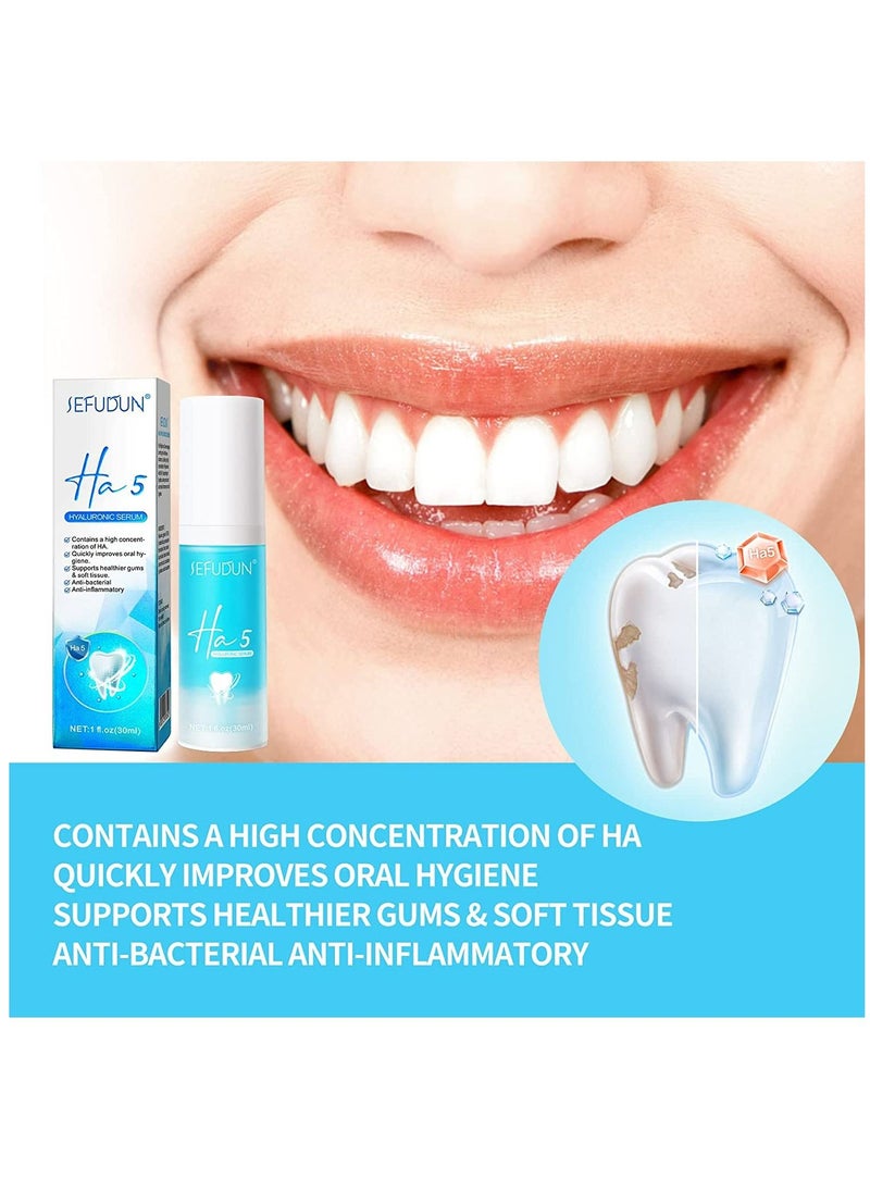 Sefudun - Tooth Soap Teeth Cleansing Serum Tooth Whitening Enamel Care Toothpaste Stains Colour Corrector Teeth Whitening Sensitive Teeth Serum 30ml (Blue) - Image 1