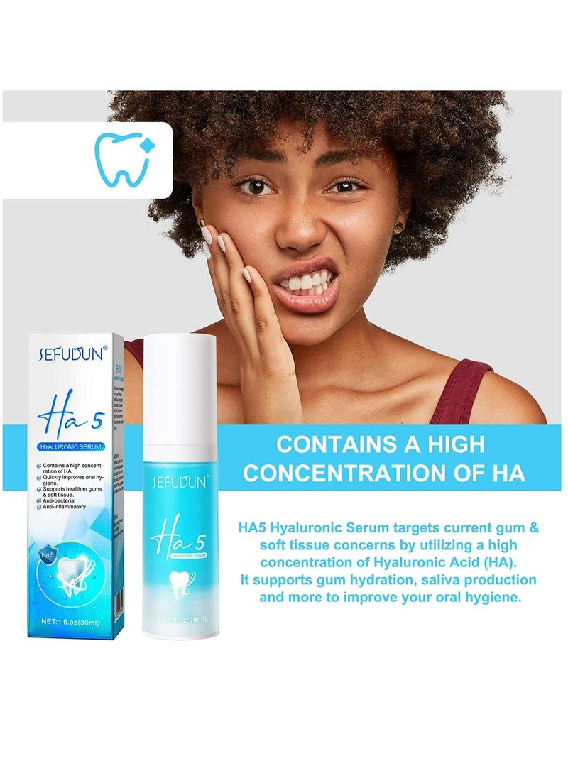 Sefudun - Tooth Soap Teeth Cleansing Serum Tooth Whitening Enamel Care Toothpaste Stains Colour Corrector Teeth Whitening Sensitive Teeth Serum 30ml (Blue) - Image 1