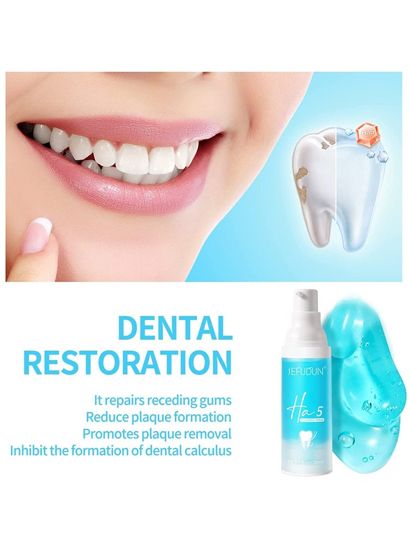 Sefudun - Tooth Soap Teeth Cleansing Serum Tooth Whitening Enamel Care Toothpaste Stains Colour Corrector Teeth Whitening Sensitive Teeth Serum 30ml (Blue) - Image 1