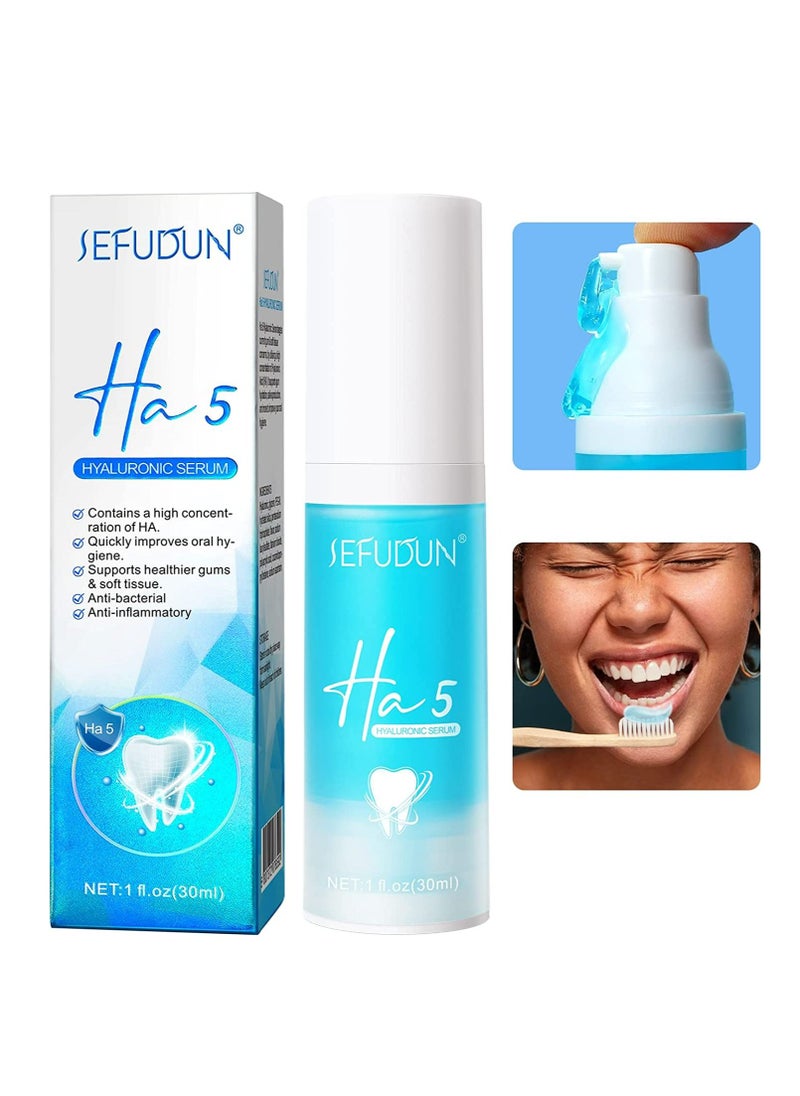 Sefudun - Tooth Soap Teeth Cleansing Serum Tooth Whitening Enamel Care Toothpaste Stains Colour Corrector Teeth Whitening Sensitive Teeth Serum 30ml (Blue) - Image 1