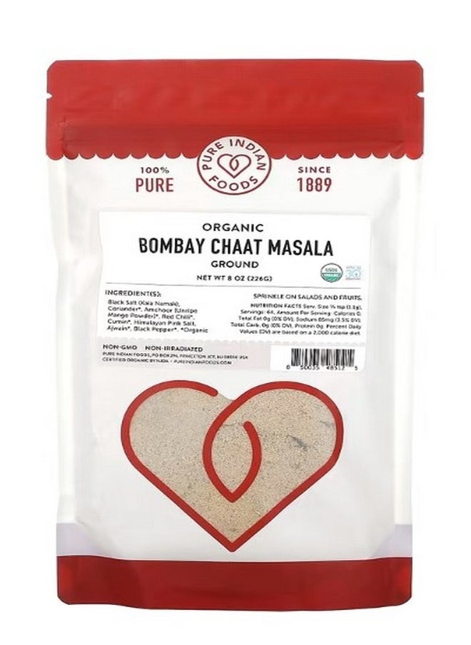 Pure Indian Foods Organic Bombay Chaat Masala Ground 8 oz 226 g  - Image 1