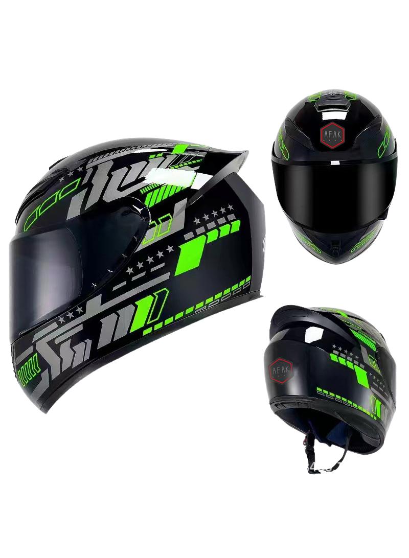 general Full Face Motorbike Helmet Motorcycle Adult Rider Biker Sports Crash Helmet - Image 1
