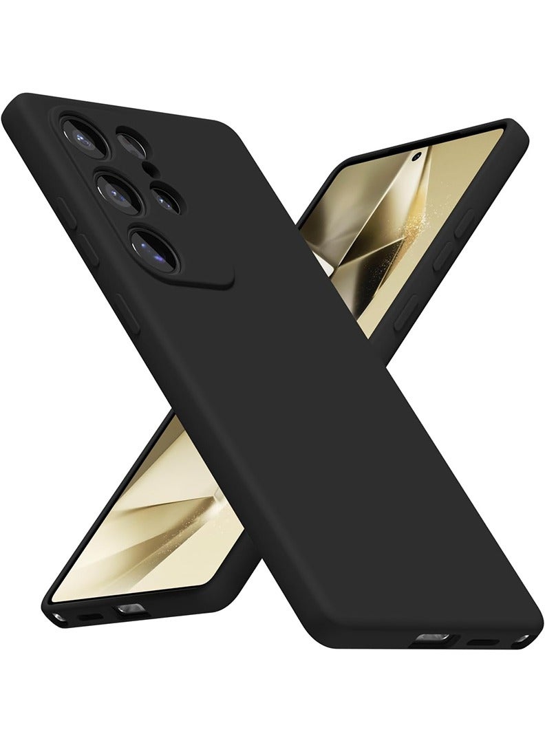 Case Up Compatible with S24 Ultra 6.8 Inch Case, Premium Matte PC [Soft Anti-Scratch] Shockproof Protective Slim Phone Cover for S24 Ultra 2024, Black - Image 1