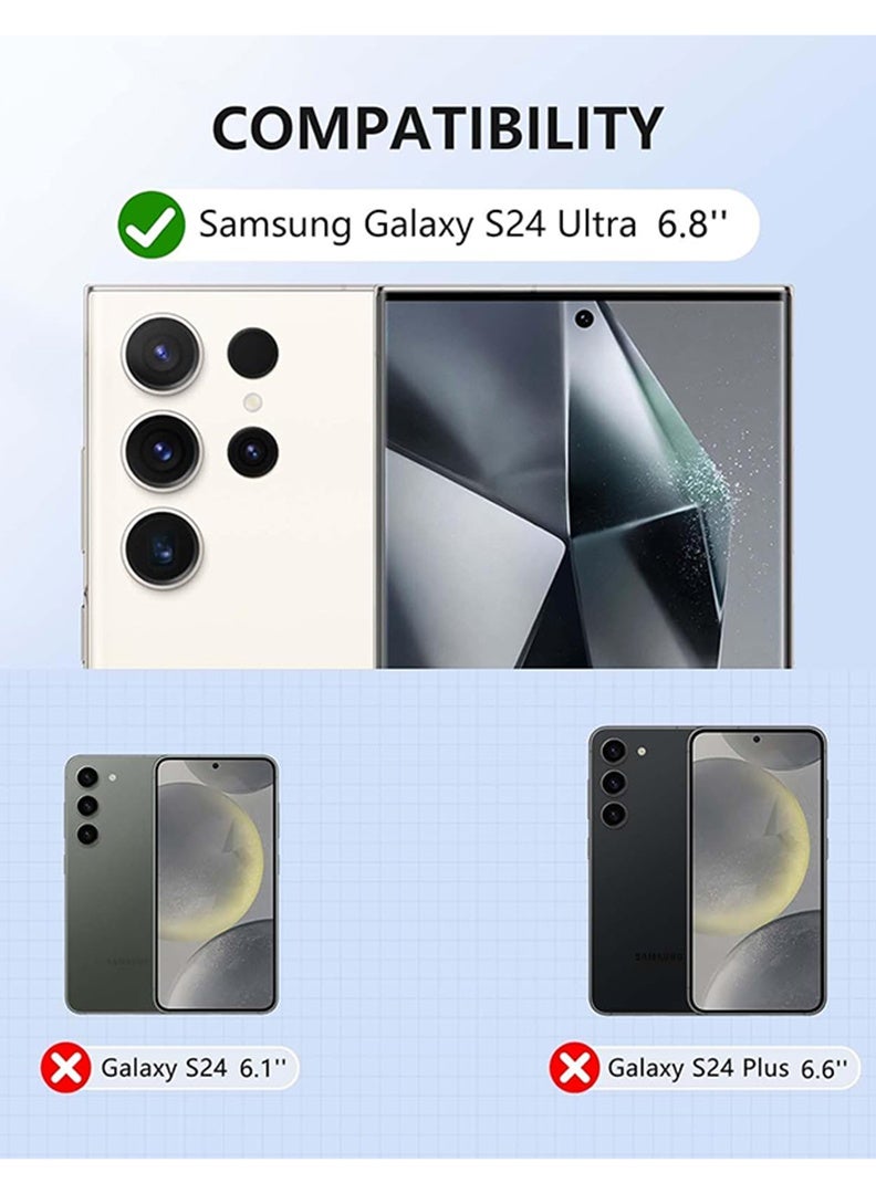 Case Up Compatible with S24 Ultra 6.8 Inch Case, Premium Matte PC [Soft Anti-Scratch] Shockproof Protective Slim Phone Cover for S24 Ultra 2024, Black - Image 2