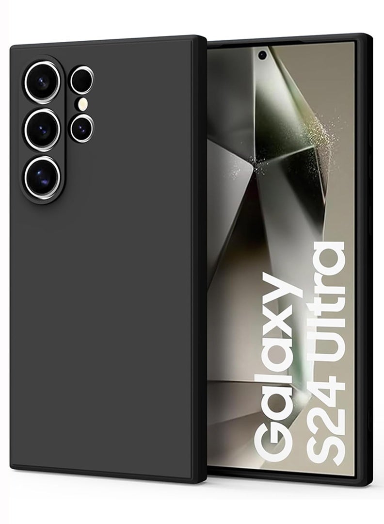 Case Up Compatible with S24 Ultra 6.8 Inch Case, Premium Matte PC [Soft Anti-Scratch] Shockproof Protective Slim Phone Cover for S24 Ultra 2024, Black - Image 1