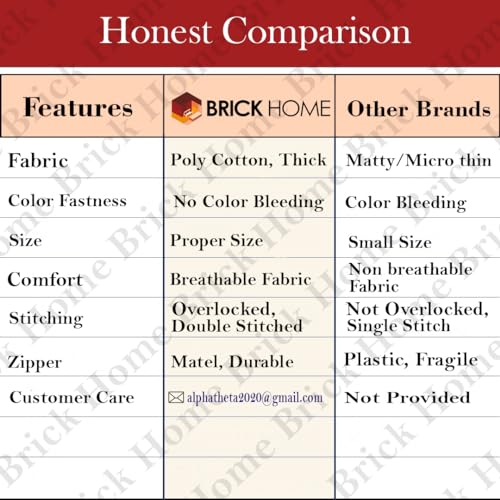 BRICK HOME Floral Printed Poly Cotton Cushion Cover (24 x 24 Inches with Filler, Set of 2) - Image 4