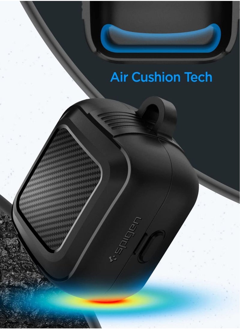 Spigen Rugged Armor Case Cover for Sony LinkBuds with Keychain - Black  - Image 5