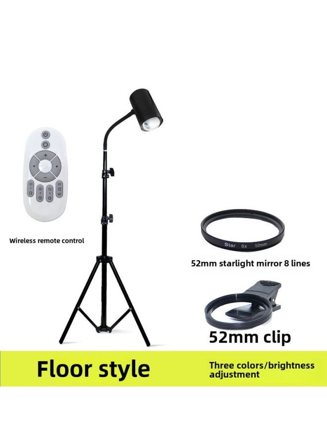 Loquat 40W LED Jewelry Photography Light Diamond Spot Light Colorful Lighting Adjustment Focus Light For Diamond Jewelry Photography-Light Source Color:40w Lamp Landing Tripod  Star Mirror 52mm - Image 1