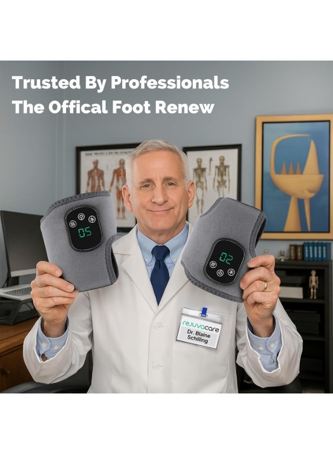 general Triple Method Massager – The Official - Electric Foot and Ankle Massager Heated Wrap with 3 Vibration Modes and 5 Heat Levels - Cordless Portable Design - Image 3