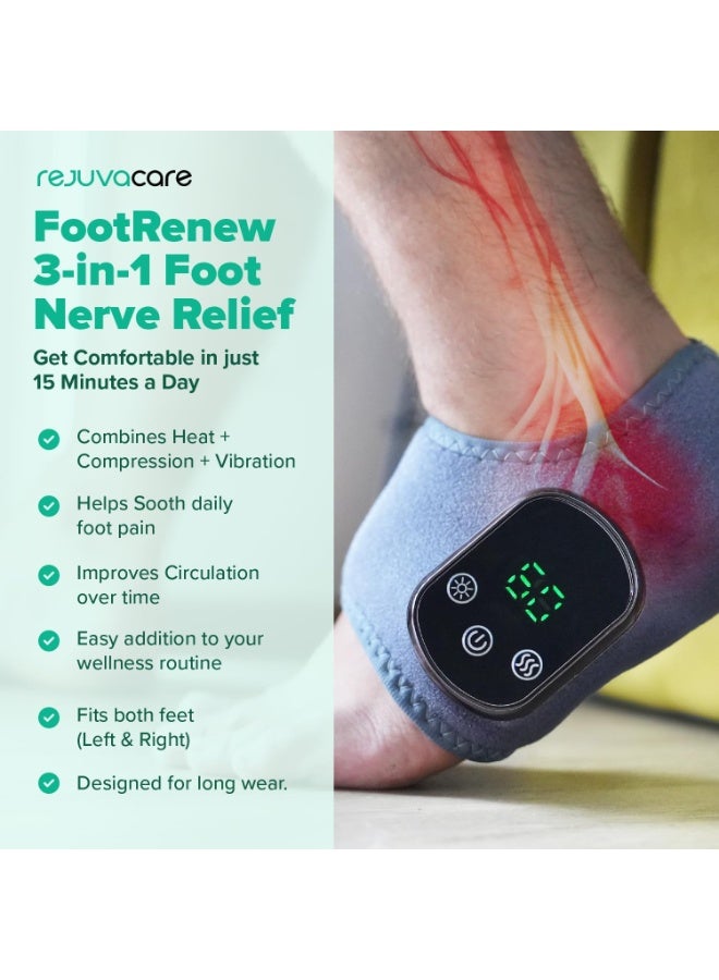 general Triple Method Massager – The Official - Electric Foot and Ankle Massager Heated Wrap with 3 Vibration Modes and 5 Heat Levels - Cordless Portable Design - Image 4