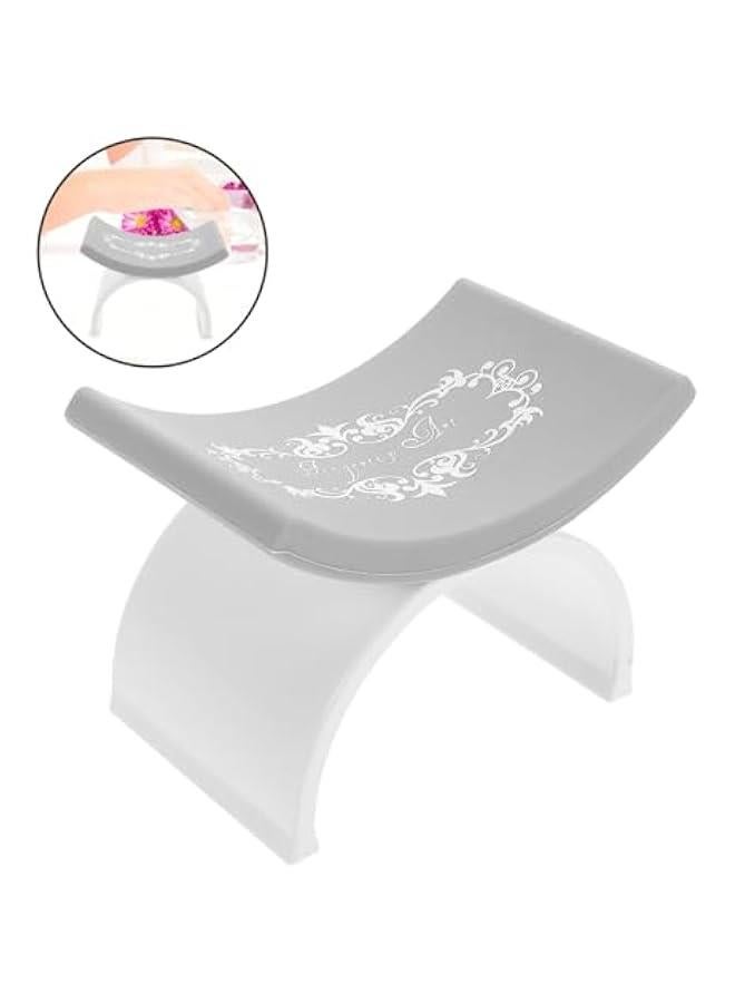 Nail Art Hand Pillow Manicure Arm Rest Nail Arm Rest Nail Tool Equipment Nail Art Cushion Manicure Rest Pillow Manicure Armrest Cushion Arm Rest Holder Nail Hand Mat Plastic White - Image 3