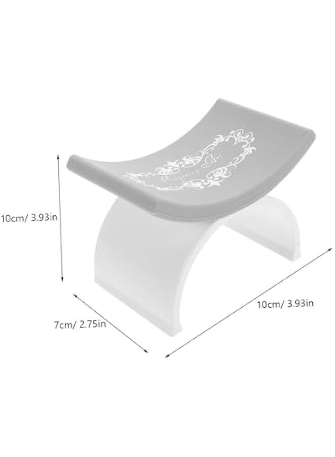 Nail Art Hand Pillow Manicure Arm Rest Nail Arm Rest Nail Tool Equipment Nail Art Cushion Manicure Rest Pillow Manicure Armrest Cushion Arm Rest Holder Nail Hand Mat Plastic White - Image 5