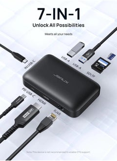 JSAUX Jsaux OmniCase Pro: 7-in-1 Type-C Docking Station 100w PD  - Image 3