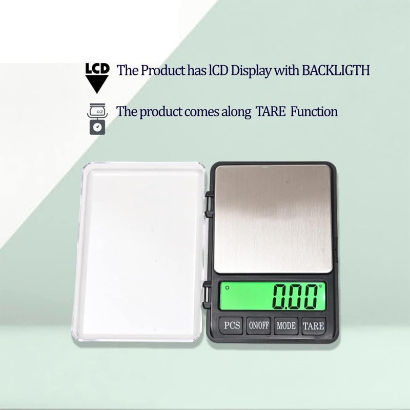 Vitafit Portable Digital Gold Weighing Scale – Gripit Jewelry Weight Machine for Small Items – Compact, Accurate, and Durable Small Weighing Scale for Precise Measurements (BLACK) - Image 3