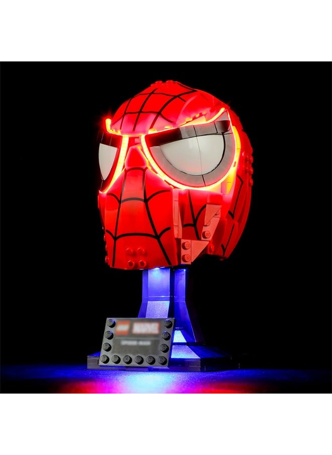 BRIXSPARK BRIXSPARK LED Light for Lego-76285 Spider-Man's Mask - Led Lighting Kit Compatible with Lego Building Blocks Model - NOT Included The Model Set  - Image 1