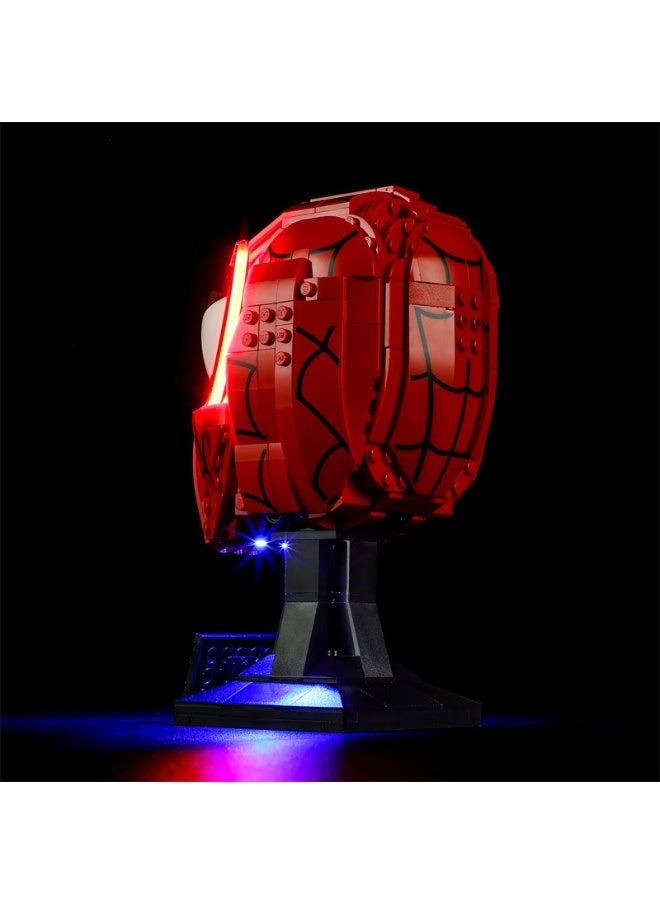 BRIXSPARK BRIXSPARK LED Light for Lego-76285 Spider-Man's Mask - Led Lighting Kit Compatible with Lego Building Blocks Model - NOT Included The Model Set  - Image 2