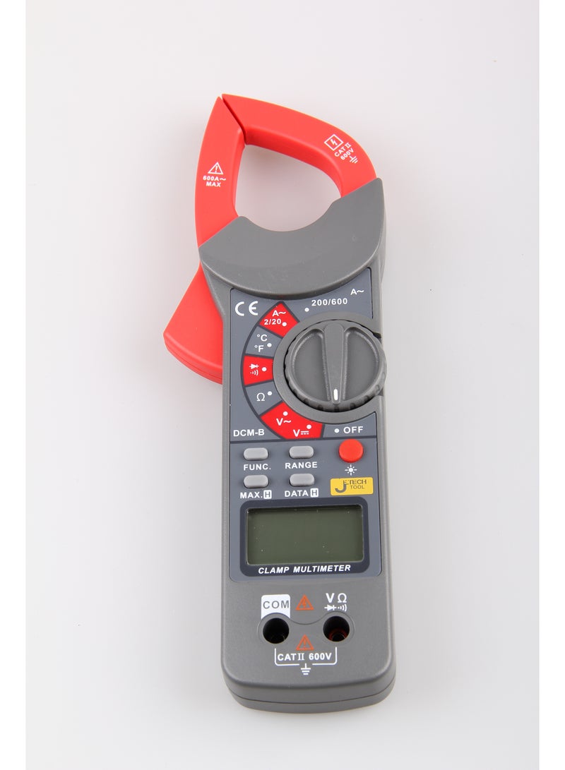 jetechtool Jetech Digital Clamp Meter Multimeter, AC/DC Voltage & AC Current Measurement, Resistance Diode Continuity Test, Overload Protection 79mm x 230mm - DCM-B - Image 2