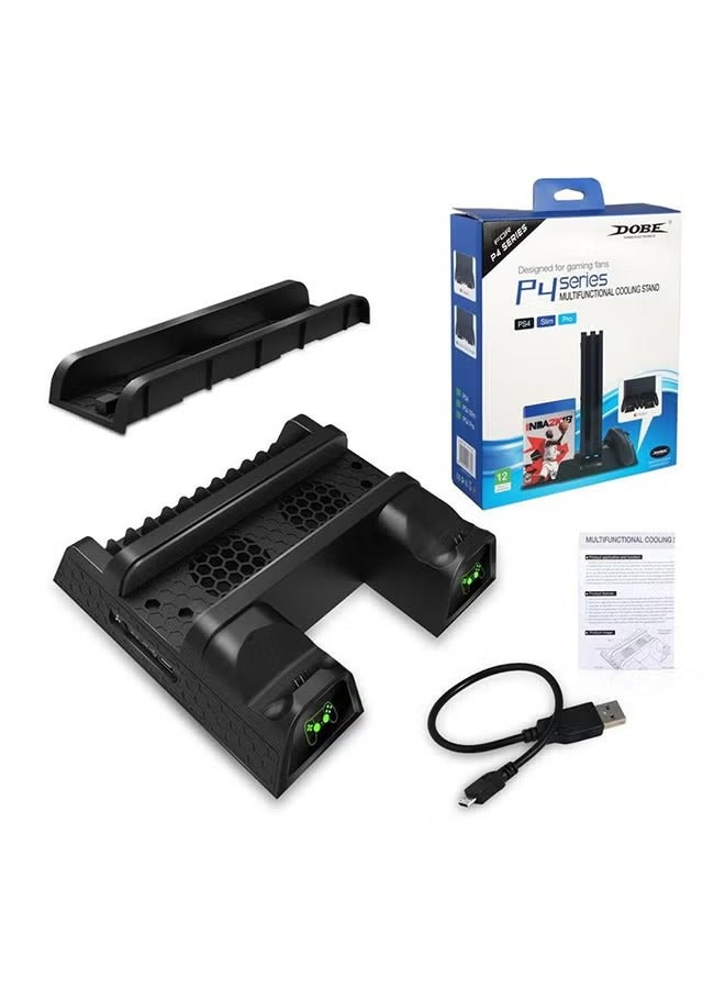 DOBE Multifunctional Vertical Wired Cooling Stand for All-in-One PS4 Console Stand & Cooling Solution