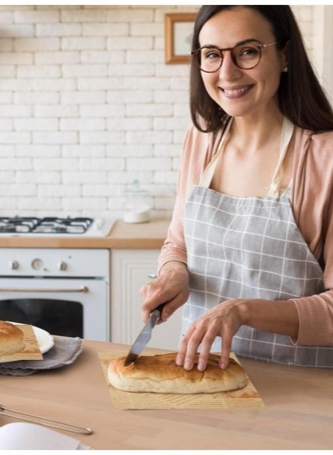 ورق تغليف طعام مقاوم للدهون بتصميم جريدة كلاسيكي Vintage Newspaper رول واحد مقاس 10 متر × 30 سم – ورق Food Grade مقاوم للزيوت لتغليف البرجر والشاورما والسندويتشات والبطاطس المقلية والدجاج المقلي والمعجنات والحلويات والمخبوزات، مناسب للتيك أواي وصواني وسلال التقديم والمطاعم والكافيهات والمخابز وعربات الطعام - Image 5