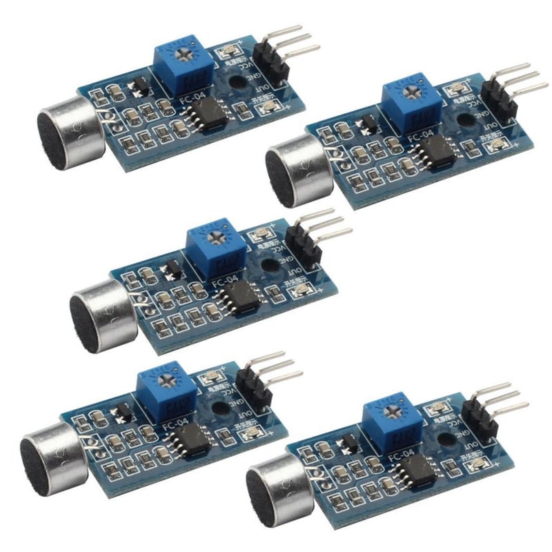 Voice Activated Sound Sensor Module 5pcs Digital Output Detection Switch - Image 2