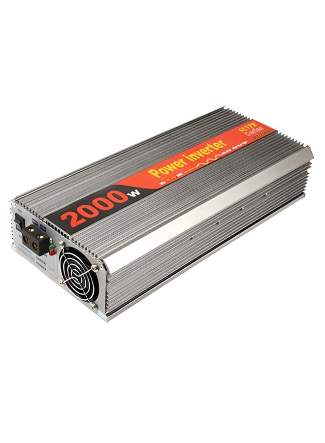 Taimi Car Power Inverter with Full Charge Capability 2000W High Power in Stylish Silver - Image 1