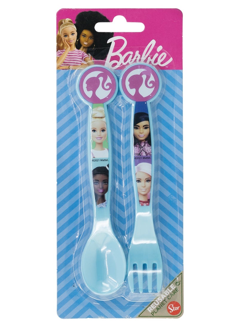 STOR طقم أدوات مائدة من 2 قطعة من PP باربي BB22 - Image 2