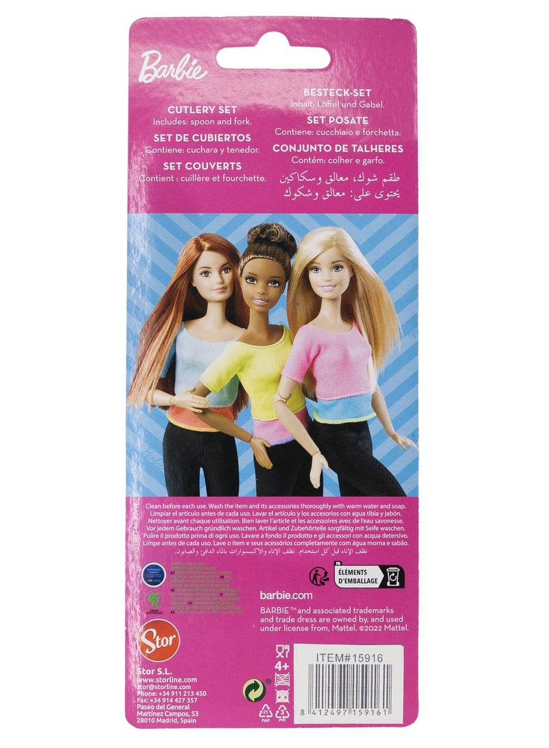 STOR طقم أدوات مائدة من 2 قطعة من PP باربي BB22 - Image 3