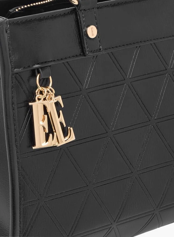 ايل Women Quilted Tote Bag with Double Handle and Zip Closure