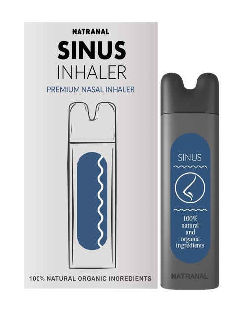 Sinus Clearing Inhaler - Sinus Pressure Nasal Inhaler for Congestion, Stuffy Nose Aromatherapy Inhaler with Natural Essential Oils - Respiratory Support 1PK