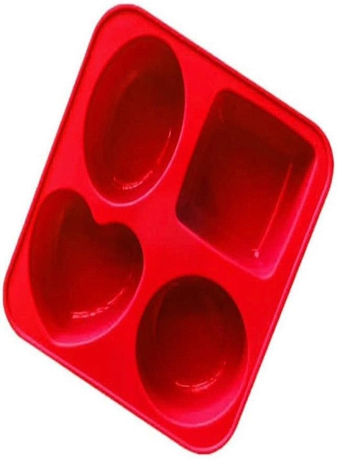 KITCHOOK قالب شوكولاتة سيليكون من كيتشوك، 4 قطع (عبوة من قطعة واحدة) AJ 004 - Image 1