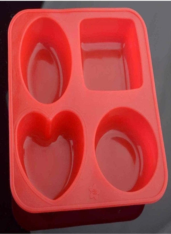 KITCHOOK قالب شوكولاتة سيليكون من كيتشوك، 4 قطع (عبوة من قطعة واحدة) AJ 004 - Image 3