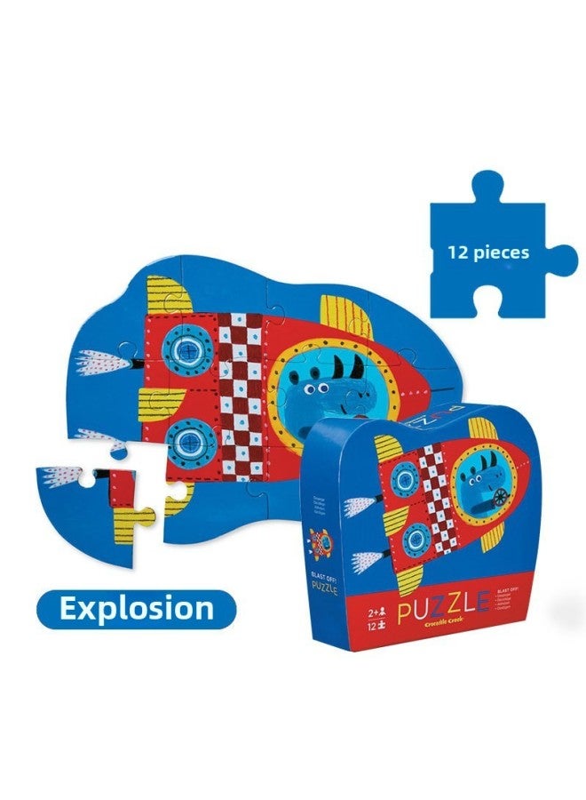 【Clearance】 American Crocodile Creek Crocodile Valley Puzzle Collection-Color:72 Game On - Image 4