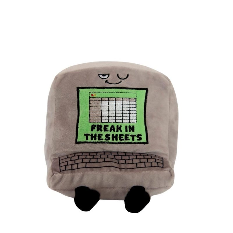 Punchkins Hilarious Plushie Funny Collectible for Adults Unique Desk Decor Gag Gift for Grown Ups Freak in The Sheets Gray - Image 3