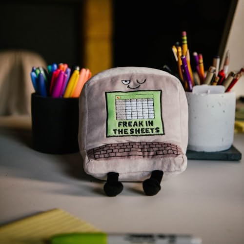 Punchkins Hilarious Plushie Funny Collectible for Adults Unique Desk Decor Gag Gift for Grown Ups Freak in The Sheets Gray - Image 5