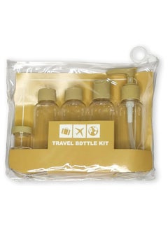 VENDIX 8-Piece Travel Bottle Kit - Refillable Containers for Cosmetic, Empty Pressure Spray Bottle, Transparent Plastic Travel Kit, (4 x 100ml Bottles, 2 x 10ml Jars, Funnel, Spatula)  - Image 2