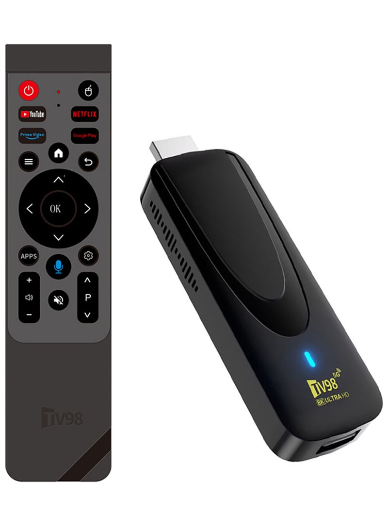 SYXUMLKLS 8K Ultra HD Smart TV Stick, HDR Streaming Device, Google Assistant Voice Control, Chromecast Built-In - Image 1