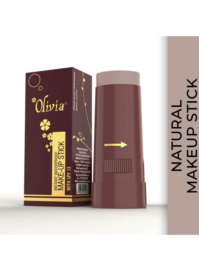 Olivia Instant Waterproof Makeup Stick Concealer Natural 15g Shade No.3 (SPF 12) - Image 2