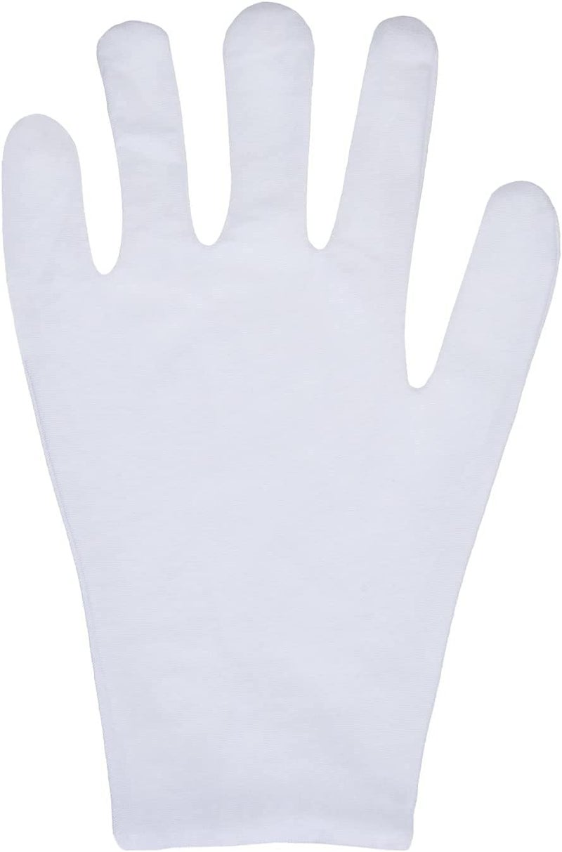 eBoot 12 Pairs White Cotton Gloves Soft Cloth Dust Gloves for Serving Inspection Costume Work Glove Liners for Serving Costume InspectionMedium  - Image 5
