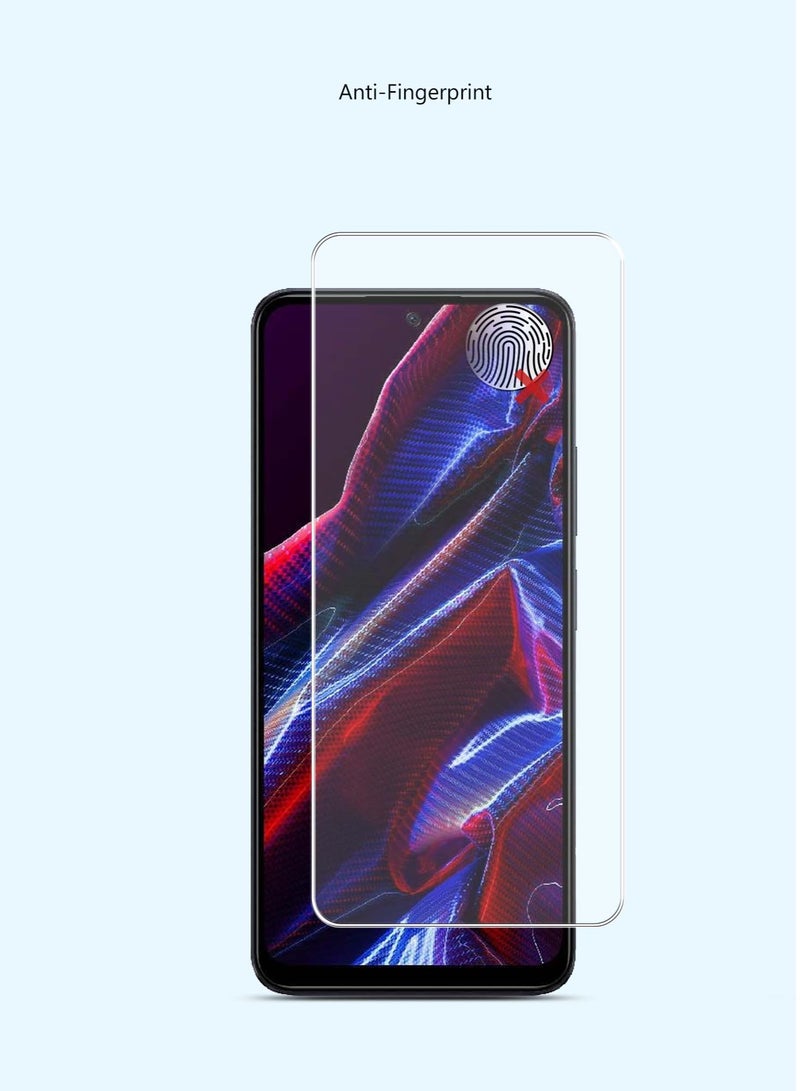 Techie 2 قطع واقي شاشة زجاجي مقسى HD لهاتف Xiaomi Poco X5 - ضد الانعكاس ضد الفقاعات صلابة 9H سمك 0.33 مم حواف مدورة سهل التركيب - Image 2